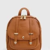 Belle & Bloom Camila Leather Backpack - Brown Hot