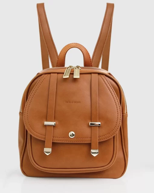 Belle & Bloom Camila Leather Backpack - Brown Hot