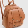 Belle & Bloom Camila Leather Backpack - Brown Hot