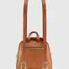 Belle & Bloom Camila Leather Backpack - Brown Hot