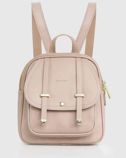 Belle & Bloom Camila Leather Backpack - Dusty Pink Online