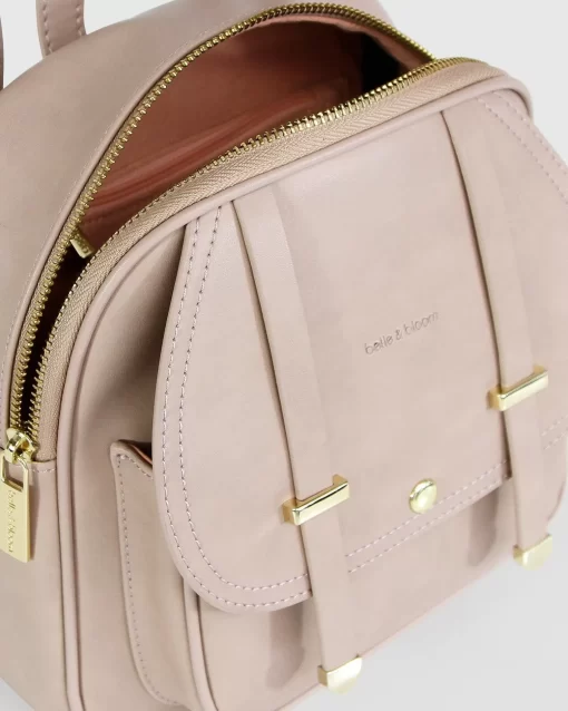 Belle & Bloom Camila Leather Backpack - Dusty Pink Online