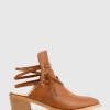 Belle & Bloom Can'T Be Tamed Open Back Boot - Tan Hot