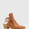 Belle & Bloom Can'T Be Tamed Open Back Boot - Tan Hot