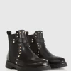 Belle & Bloom City Lights Mini Leather Ankle Boot - Black Sale