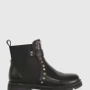 Belle & Bloom City Lights Mini Leather Ankle Boot - Black Sale