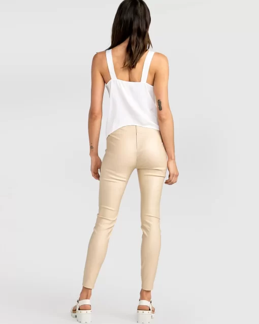 Belle & Bloom City Slicker Coated Legging - Sand Shop