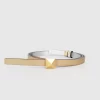 Belle & Bloom Cleopatra Pyramid Stud Leather Belt - Metallic Store