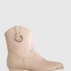 Belle & Bloom Dallas Mini Western Boot - Dusty Pink Cheap