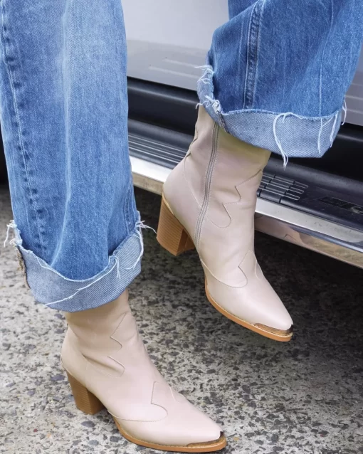 Belle & Bloom Dallas Western Boot - Stone Flash Sale