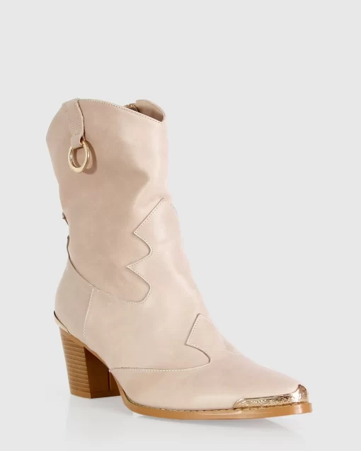 Belle & Bloom Dallas Western Boot - Stone Flash Sale