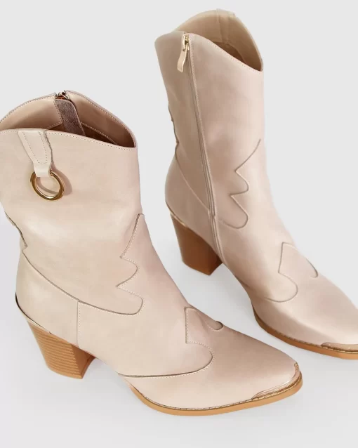 Belle & Bloom Dallas Western Boot - Stone Flash Sale