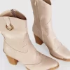 Belle & Bloom Dallas Western Boot - Stone Fashion