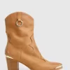 Belle & Bloom Dallas Western Boot - Tan Fashion