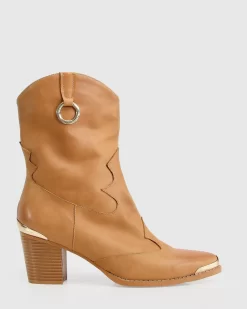 Belle & Bloom Dallas Western Boot - Tan Fashion