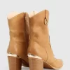 Belle & Bloom Dallas Western Boot - Tan Fashion