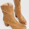 Belle & Bloom Dallas Western Boot - Tan Fashion