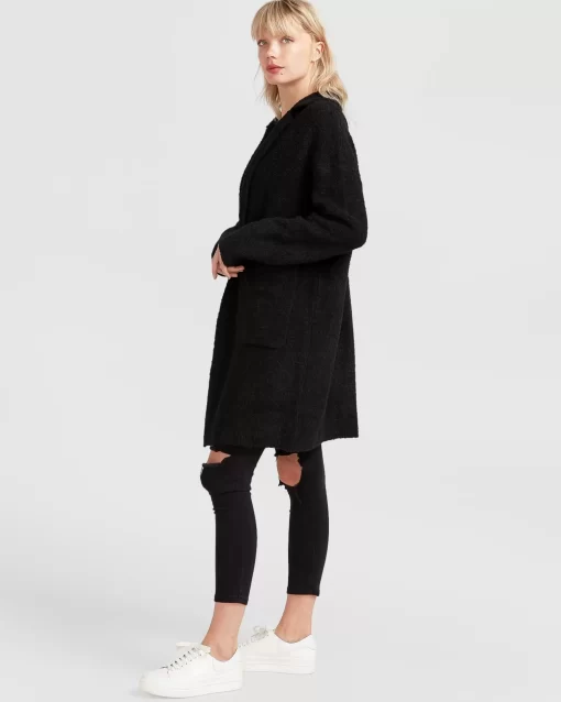 Belle & Bloom Days Go By Sustainable Blazer Cardigan - Black Sale