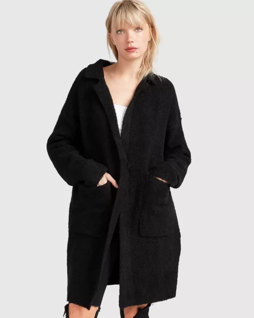 Belle & Bloom Days Go By Sustainable Blazer Cardigan - Black Sale