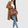 Belle & Bloom Days Go By Sustainable Blazer Cardigan - Camel Cheap