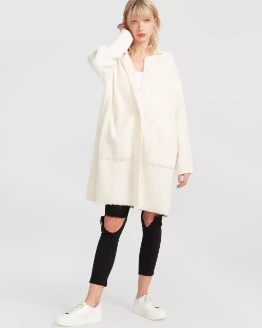 Belle & Bloom Days Go By Sustainable Blazer Cardigan - Cream Cheap