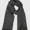 Belle & Bloom Downtown Textured Scarf - Black Fashion