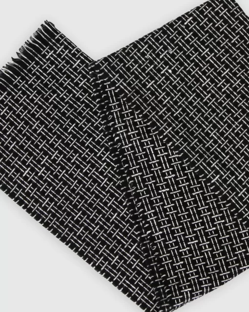 Belle & Bloom Downtown Textured Scarf - Black Fashion