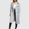 Belle & Bloom Dream Lover Loose Fit Wool Blend Coat - Grey Discount