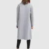 Belle & Bloom Dream Lover Loose Fit Wool Blend Coat - Grey Sale