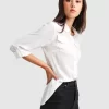 Belle & Bloom Eclipse Rolled Sleeve Blouse - Cream Fashion