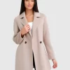 Belle & Bloom Electric Feel Drawstring Coat - Sand Online