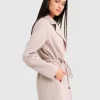 Belle & Bloom Electric Feel Drawstring Coat - Sand Best Sale