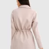 Belle & Bloom Electric Feel Drawstring Coat - Sand Best Sale