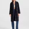 Belle & Bloom Empire State Of Mind Collared Coat - French Navy Discount