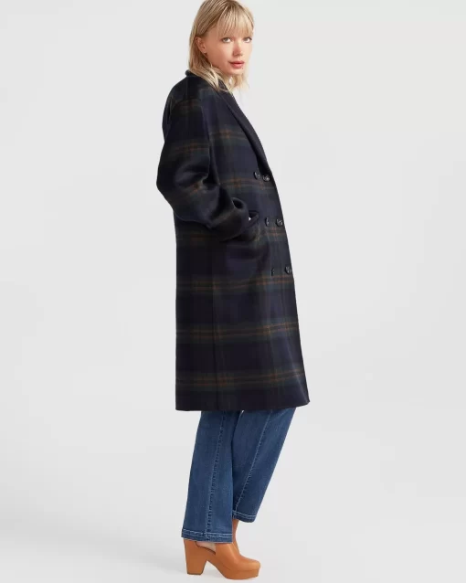 Belle & Bloom Empire State Of Mind Collared Coat - French Navy Discount