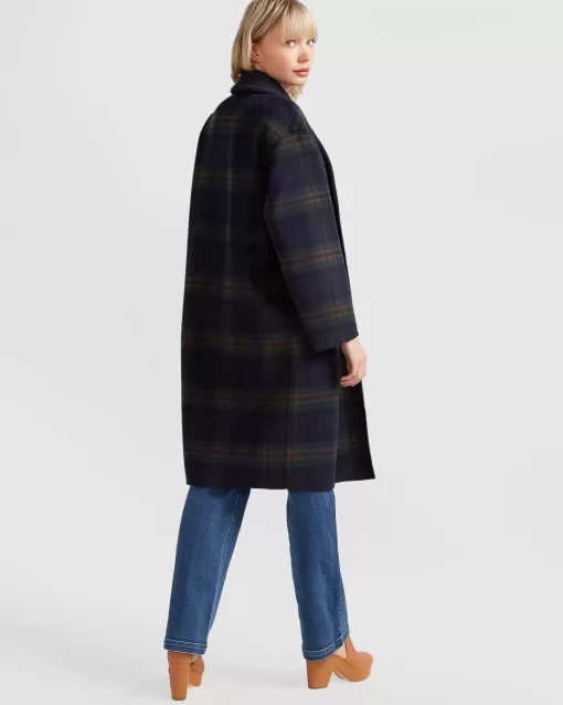 Belle & Bloom Empire State Of Mind Collared Coat - French Navy Discount