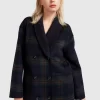 Belle & Bloom Empire State Of Mind Collared Coat - French Navy Discount