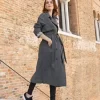 Belle & Bloom Empirical City Trench Coat - Washed Black Discount