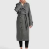 Belle & Bloom Empirical City Trench Coat - Washed Black Discount