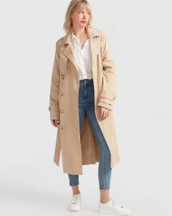 Belle & Bloom Empirical Trench Coat - Camel Sale