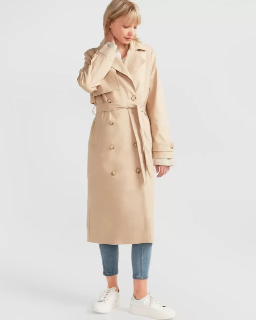 Belle & Bloom Empirical Trench Coat - Camel Sale