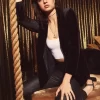 Belle & Bloom Eternity Velvet Blazer - Black Outlet