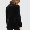 Belle & Bloom Eternity Velvet Blazer - Black Cheap