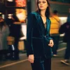 Belle & Bloom Eternity Velvet Blazer - Dark Teal Cheap