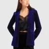 Belle & Bloom Eternity Velvet Blazer - Royal Blue Store