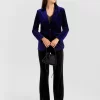 Belle & Bloom Eternity Velvet Blazer - Royal Blue Store