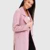 Belle & Bloom Ex-Boyfriend Wool Blend Oversized Jacket - Lilac Discount