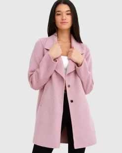 Belle & Bloom Ex-Boyfriend Wool Blend Oversized Jacket - Lilac Cheap