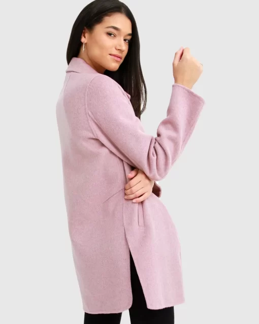 Belle & Bloom Ex-Boyfriend Wool Blend Oversized Jacket - Lilac Cheap