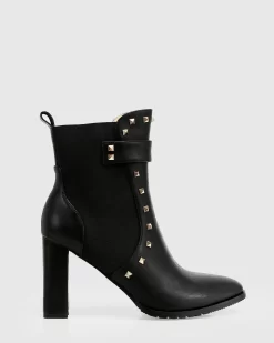 Belle & Bloom Fast Lane Studded Boot - Black Flash Sale